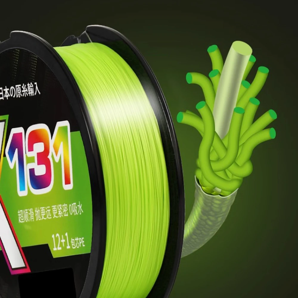 Thornsline 131 X12 hilo de pescar de PE trenzado súper fuerte PE 12 línea de señuelo trenzado fuerte alambre multifilamento japonés para carpa nuevo - imagen 4