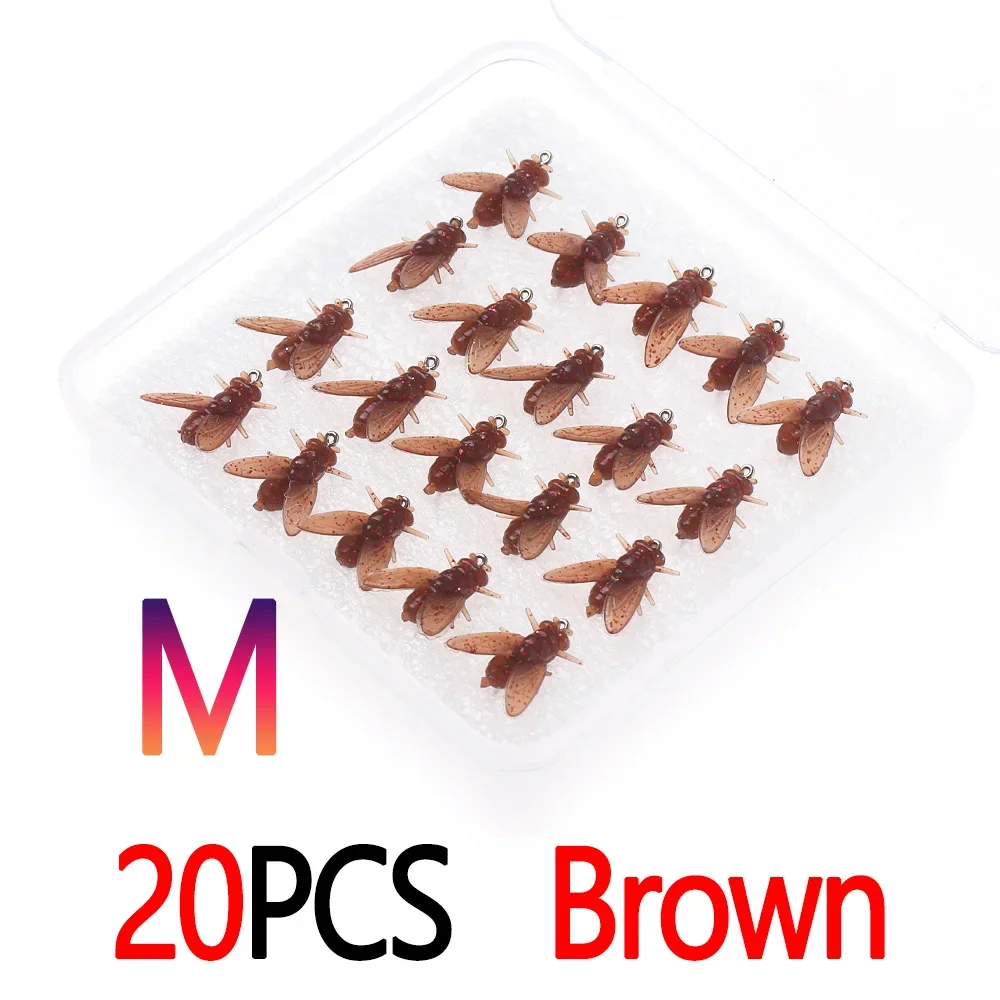 20pcs Brown M