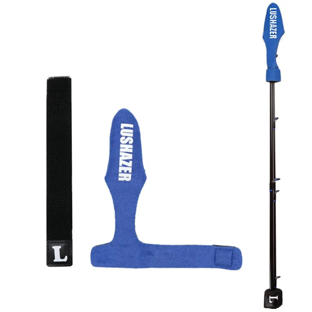 Juego de correa de aparejos, herramientas de tirantes, cubiertas de poste de pescado, correa de caña de pescar, Protector de manga protectora + envoltura de corbata, 2 unids/set - imagen 5