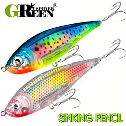 130mm 50g 3D cebo Twitch costero Señuelos de Pesca señuelo de trucha de agua salada cebo de largo alcance lápiz Pesca fundición lubina Minnow Wobblers