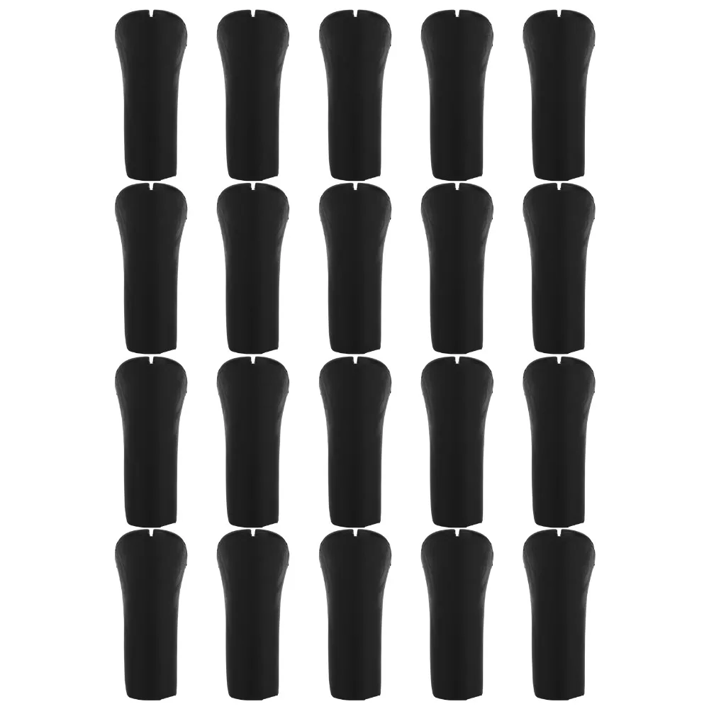 20 Uds. Protector de punta de bastón para caminar de 11mm de diámetro, puntas de repuesto para bastón de senderismo de PVC negro, puntas para bastón de senderismo - imagen 2