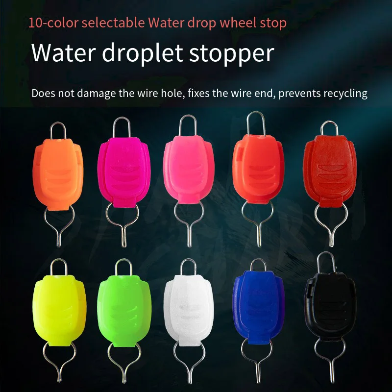 10 Uds. Tapón de sedal de pesca, dispositivo de Clip de hilo ABS, carrete de tambor de Baitcasting, dispositivo de línea de tarjeta, accesorios de aparejos de pesca - imagen 4