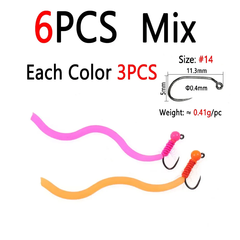 6pcs Mix Color