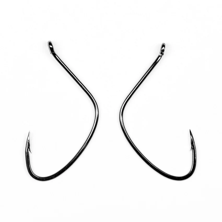 200 unids/lote anzuelo de gusano anzuelo de Pesca de acero rico en carbono accesorios de cebo productos de Pesca suministros aparejos de Pesca al por mayor