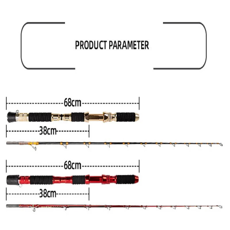 Caña de pescar de aguas profundas, cabrestante eléctrico, caña de barco, guía sólida, varilla de liberación ocular, aceite del Sur, lanza dorada, bacalao, pesca en el mar 150 - imagen 4