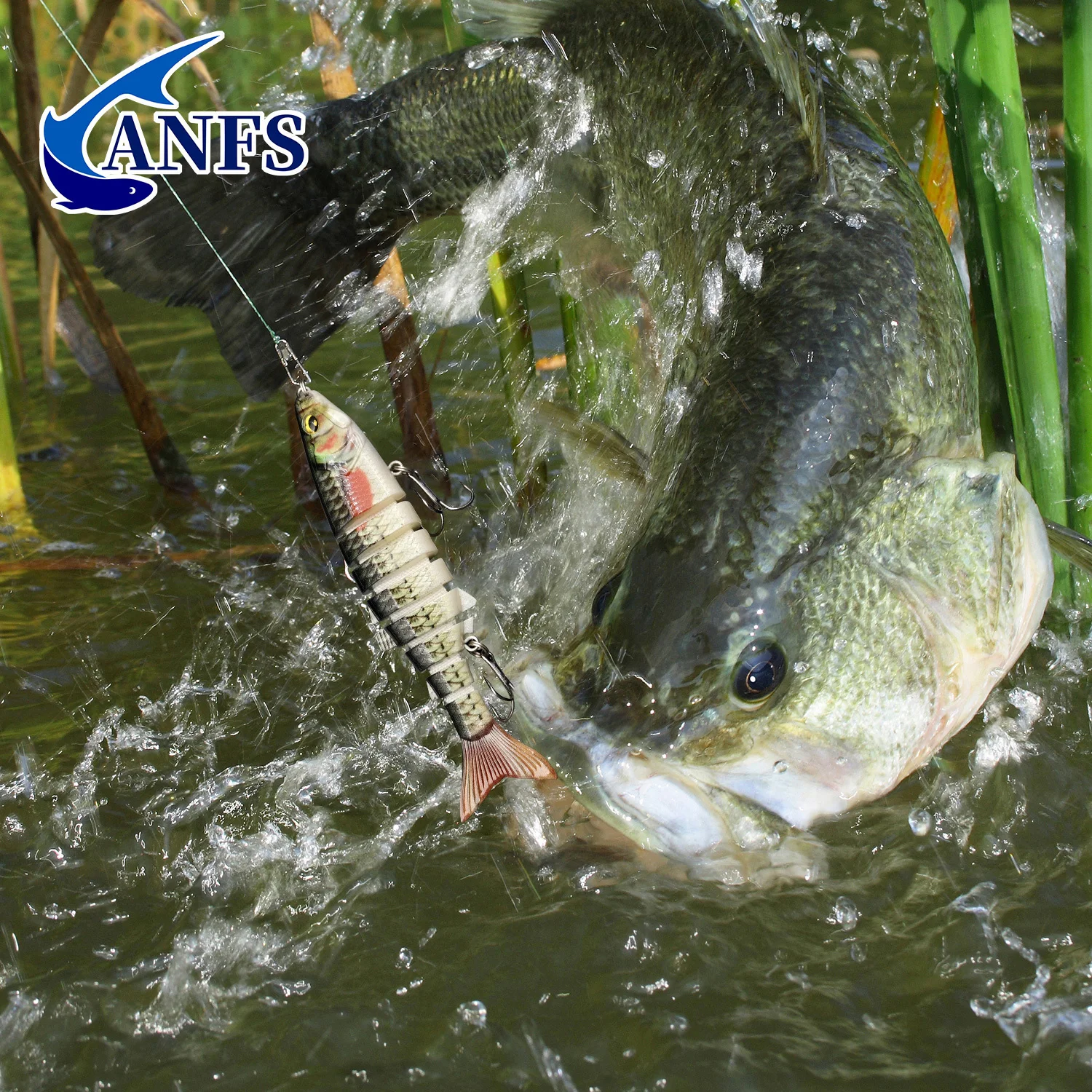 ANFS Kit de señuelos de pesca de 3 piezas, señuelos de pesca con cebo articulado, diseño surtido con caja de almacenamiento, cosas de pesca geniales para pescador - imagen 4