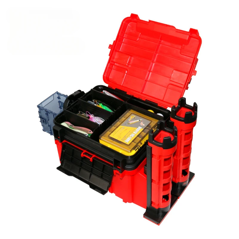 Organizador de caja de Pesca grande multifunción, Cubo de peces vivos, caja de almacenamiento gruesa, accesorios de Pesca, caja de aparejos - imagen 2