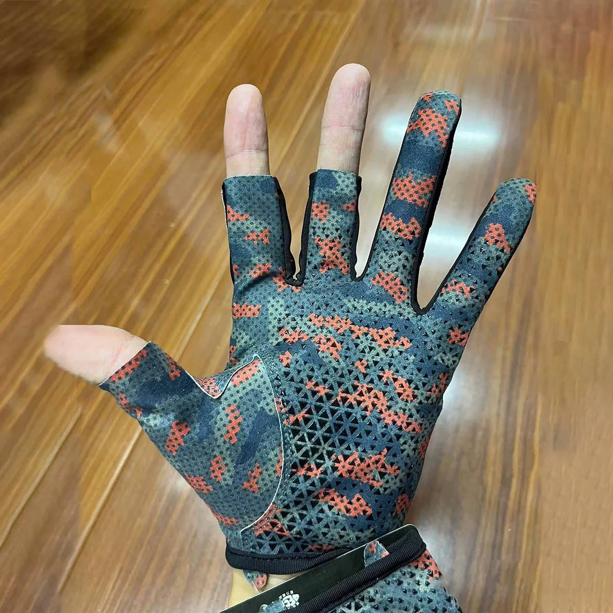 Gamakatsu Fishing Gloves for Men Anti Slip Summer Sun Protection Gloves Breathable 3 Finger Cut Gloves Fly Fishing Accessories - imagen 3