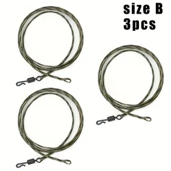 Leadcore giratorios 12 hebras – Resistencia 45 lb, 80 cm para carpa