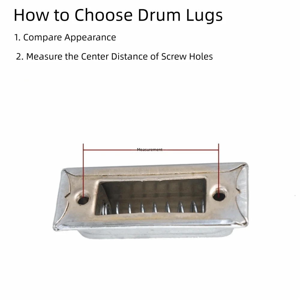 Accesorios de Metal duraderos para cubierta de tambores, soporte de fijación, terminales de tambor, tornillos de fijación, piezas de pierna de tambor plateadas de repuesto, mangos de tambor - imagen 5