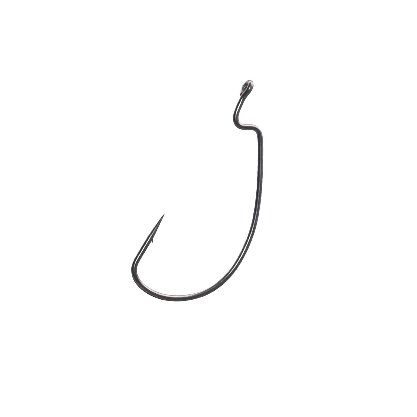 DongLeJian-anzuelo de manivela ancho con revestimiento de teflón, anzuelo suave para insectos, grupo de pesca, estilo delgado, acero rico en carbono, pesca al aire libre - imagen 5