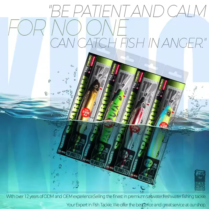 M127 BEARKING acción perfecta 10 colores para Señuelos de Pesca artificiales cebo 128mm 22,9g Dive2-3m Minnow Wobblers Crankbait - imagen 3