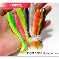 Cebo falso doble color con cabeza de plomo – Cola en T