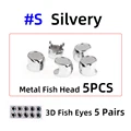 5pcs silvery S