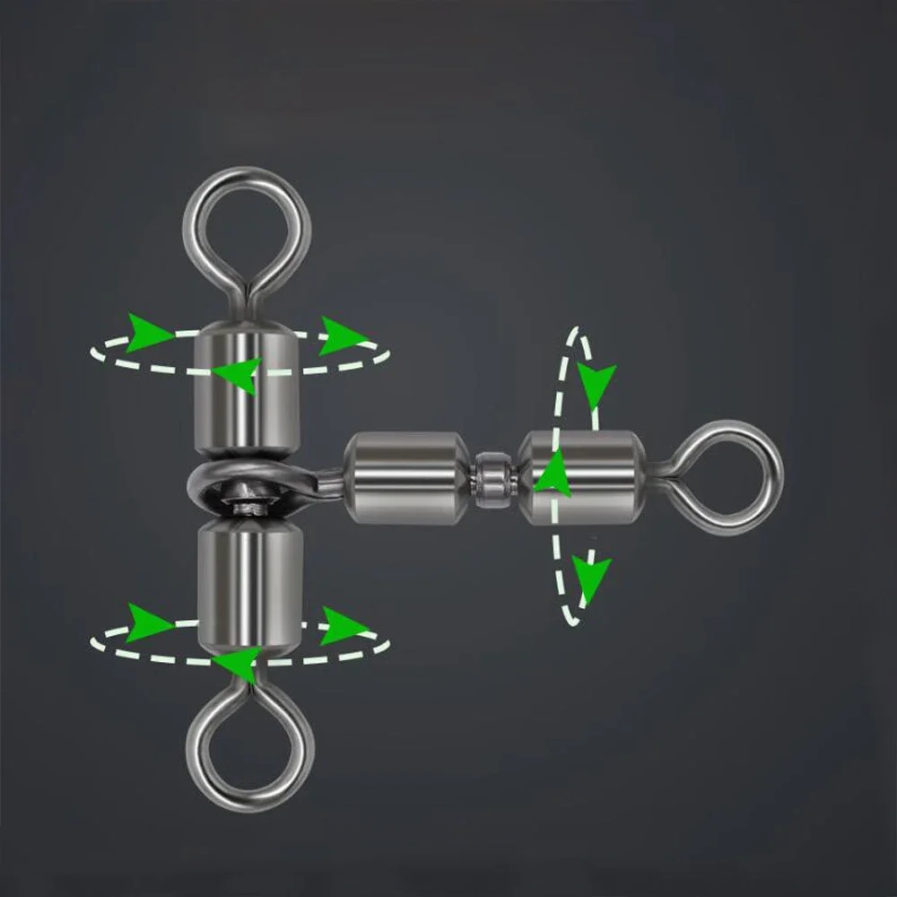 DNDYUJU-eslabones de pesca de 10 piezas, conector sólido de alta velocidad, Junta triangular, accesorios para anzuelo - imagen 3