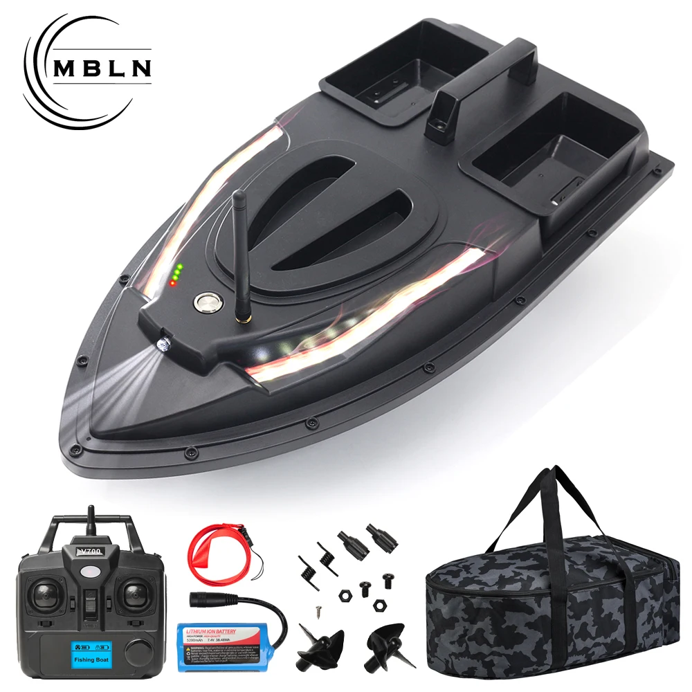 Brand,Fishing Bait Boat,Dual Motors,Steering Tail Light,Cruise Control,1.5kg Load Capacity,Auto Yaw Correction,Low Battery Alert - imagen 3