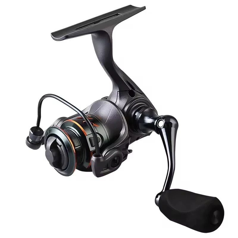 5,2: 1 6 + 1BB/5,6:1 9 + 1BB ultraligero arrastre máximo 3kg carrete giratorio carrete de fundición línea de Metal taza Mini carrete giratorio pesca en hielo - imagen 5