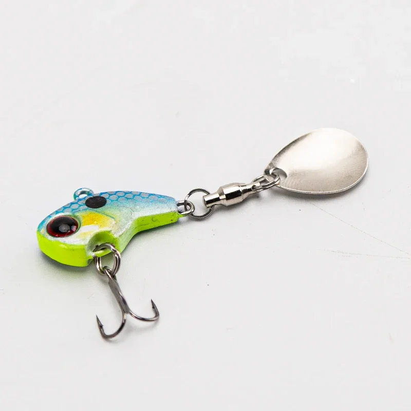 Señuelos de pesca de 6g, 2 uds., agua dulce, agua salada, resorte largo fundido, señuelo JIG, pez de metal, cebo VIB, micro señuelo, estanque de depósito - imagen 2