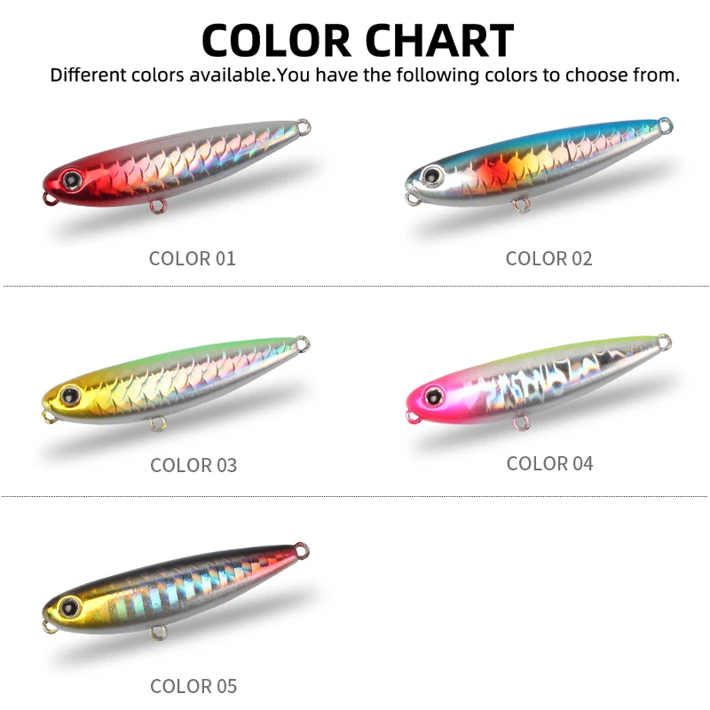 MAGIC WORKS-señuelo de pesca de agua superior, cebo duro Artificial de fundición de plástico ABS, CrankBait, Wobbler, 45mm, 2,8g - imagen 5