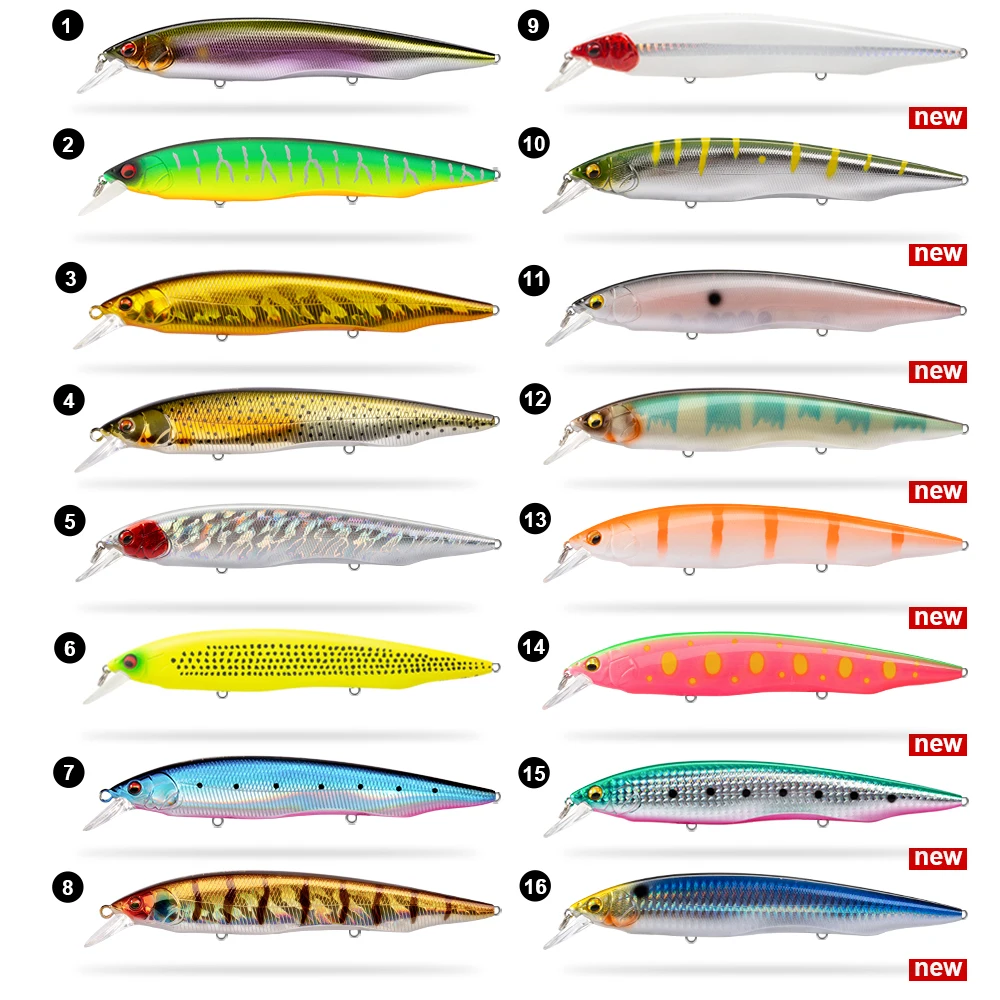 D1-señuelo duro para pececillos, Anata ayu Jerkbait Wobblers 160mm 28g, de fundición larga, para agua salada, lubina, Lucio, 2020 - imagen 5