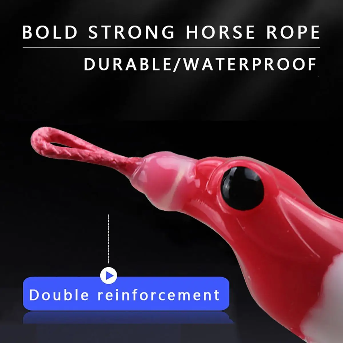 Señuelo de pesca de rana de salto de goma, cebo de sapo de cabeza de plástico suave, anzuelos dobles flotantes de agua superior, ojos 3D - imagen 4