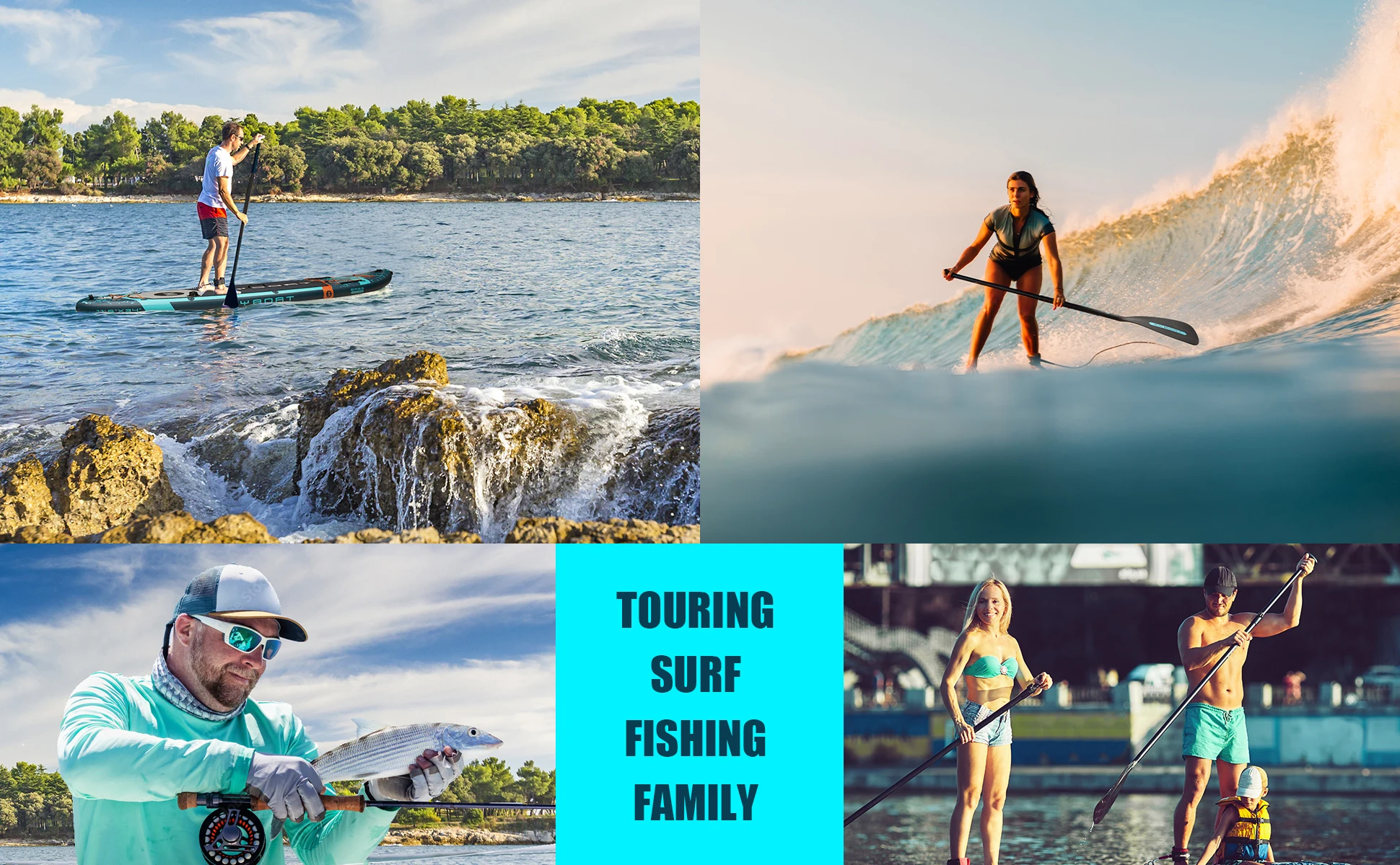 Explore la emoción del paddleboard y surfeando con una aventura familiar