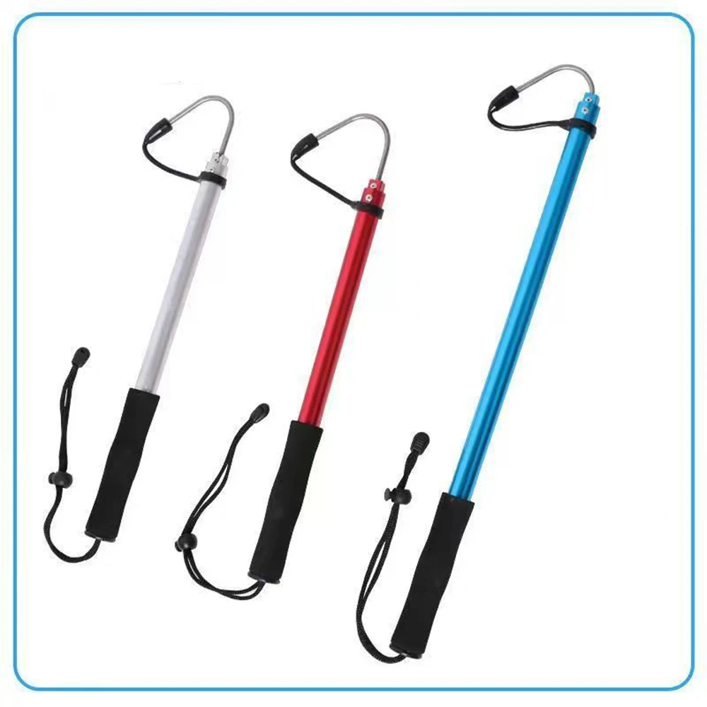 Lawaia-anzuelo de lanza de pesca, garfio de pescado retráctil escalable, barco de hielo inoxidable, aparejo de pesca