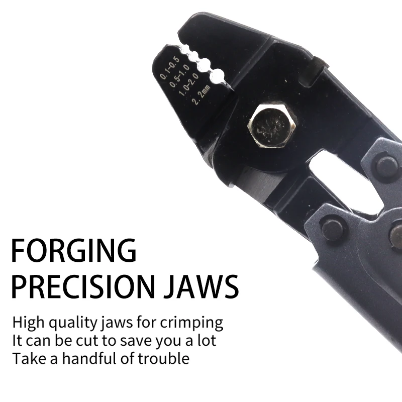ZYZ alicates de engaste de pesca, herramienta de prensado de cuerda de alambre, acero de alto carbono, manga de 0,1-2mm/0,5-2,2mm - imagen 5