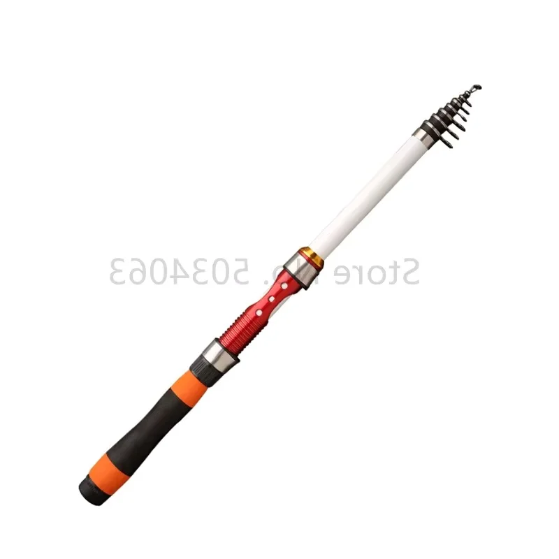 Caña de pescar Mini telescópica ultraligera extensible viaje 1,8-3m - imagen 5