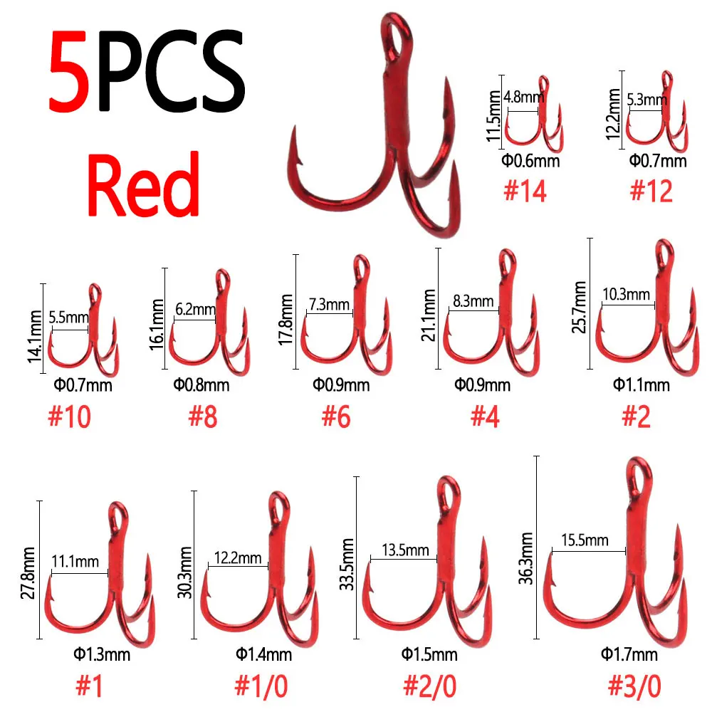 5pcs Red