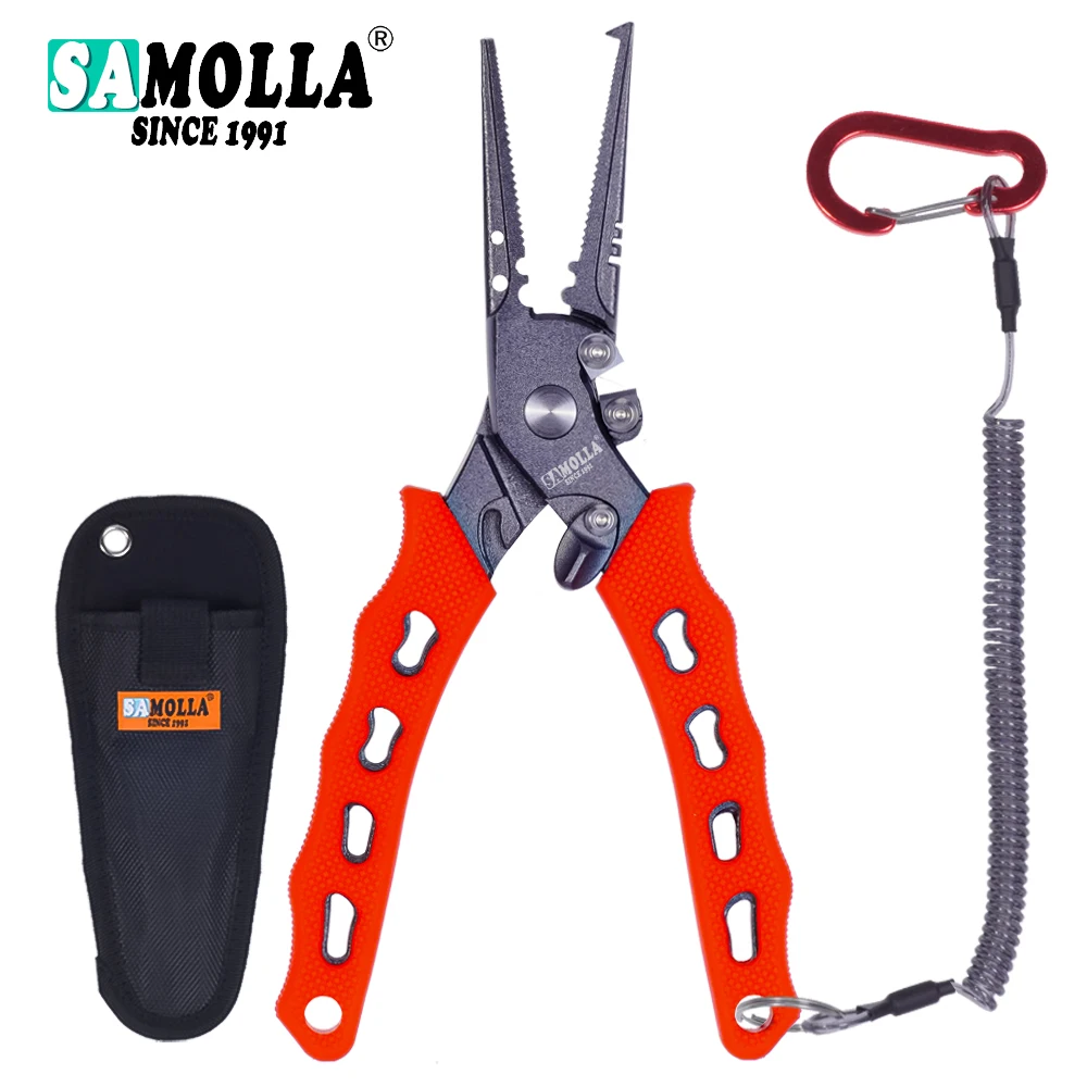 Alicates SAMOLLA Acero 420 Tijeras Multifunción Pesca - vista principal