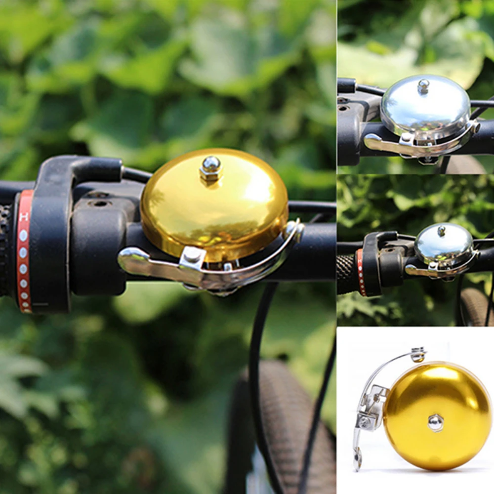 Campana de cobre de imitación Retro para bicicleta, campana grande de aleación de aluminio para coche, accesorios para equipos de ciclismo - imagen 2