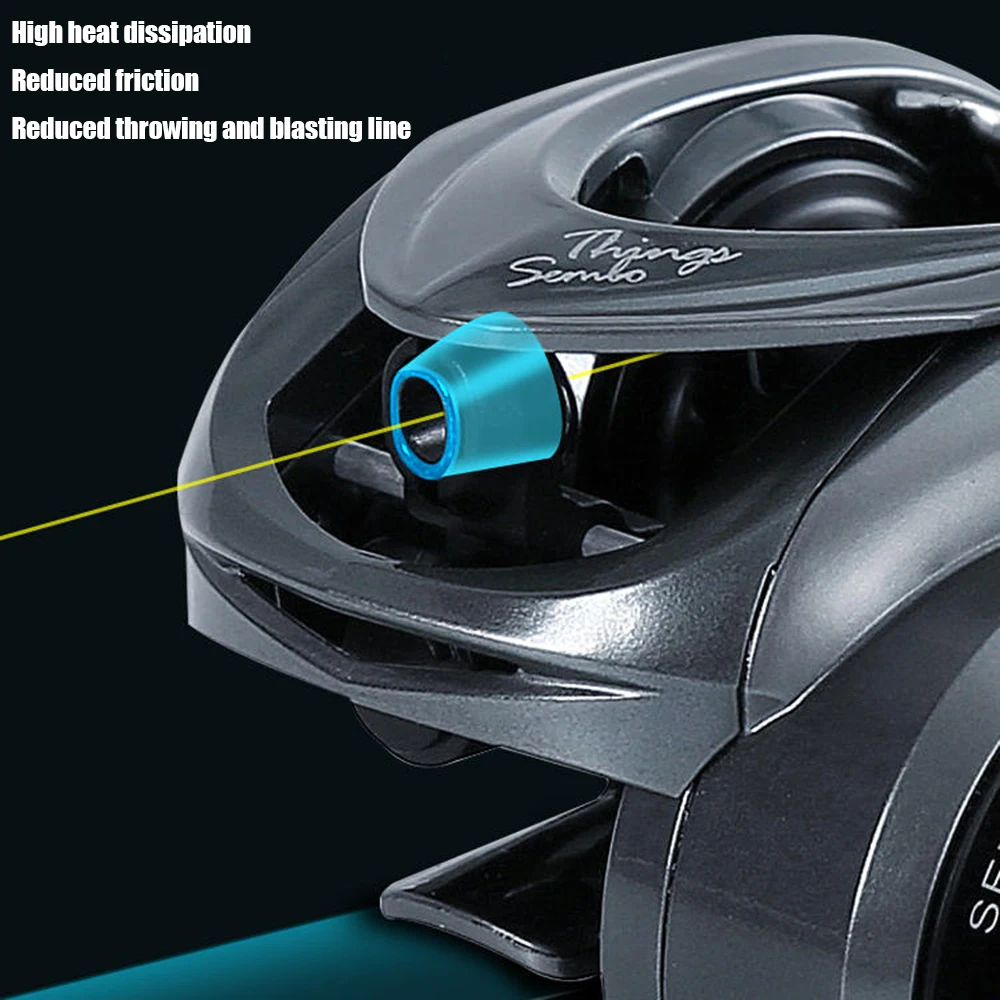 Carrete de pesca de fibra de carbono, bobina ligera de 117g, ultraligera, para Baitcasting, Micro Monster, 7,8: 1, 5kg - imagen 5