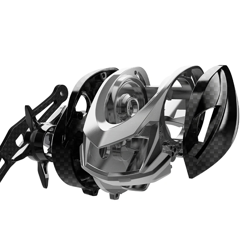 HISTAR Black Knight Elite Rotor de aleación de aluminio y magnesio 143G freno magnético relación 7,1: 1 5KG potencia de arrastre carrete de pesca Baitcasting - imagen 2