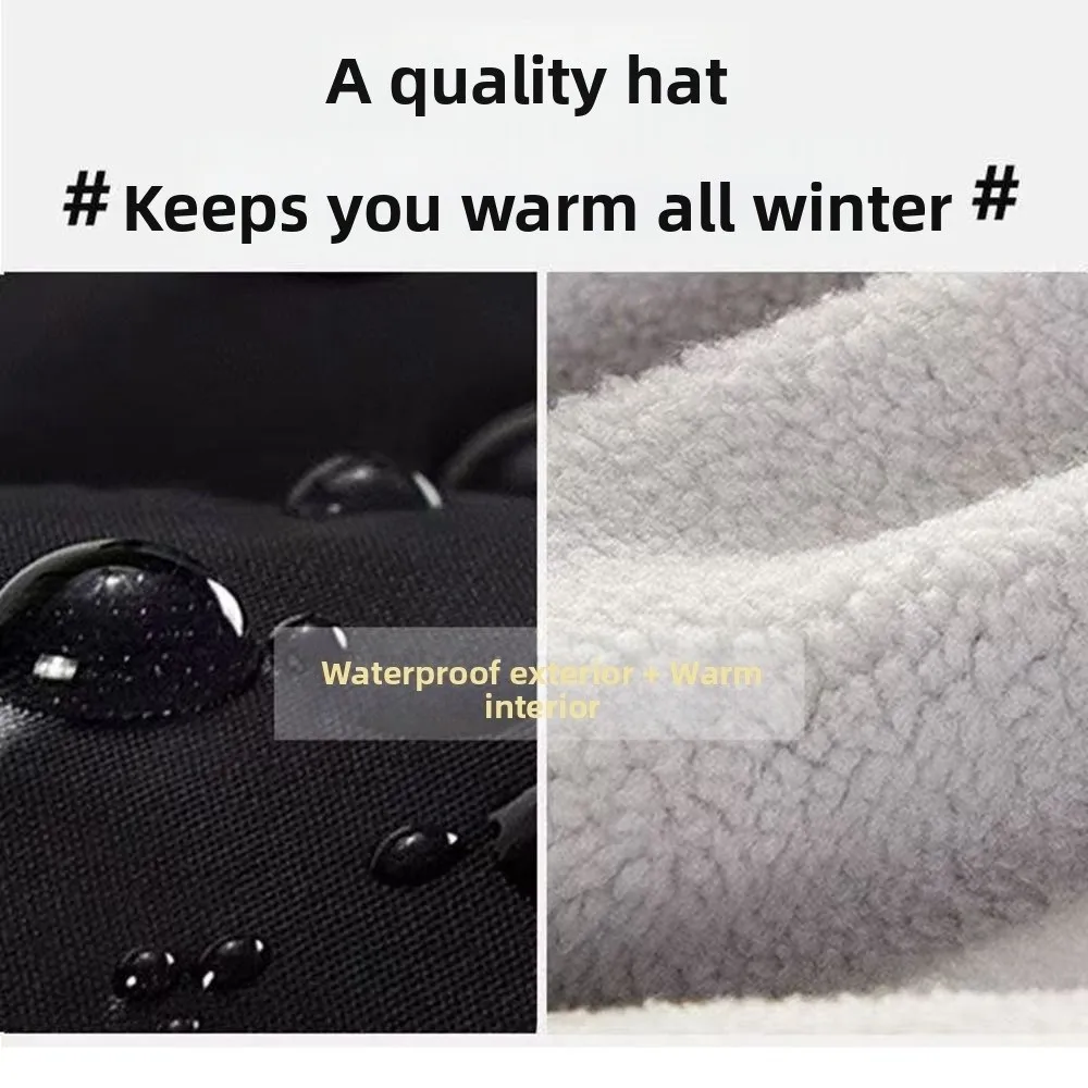 Gorro de esquí cálido para invierno, gorro grueso para mantener el calor, gorro Ushanka, cara integrada, oreja, a prueba de viento, cubierta completa, pasamontañas, bufanda Unisex - imagen 4