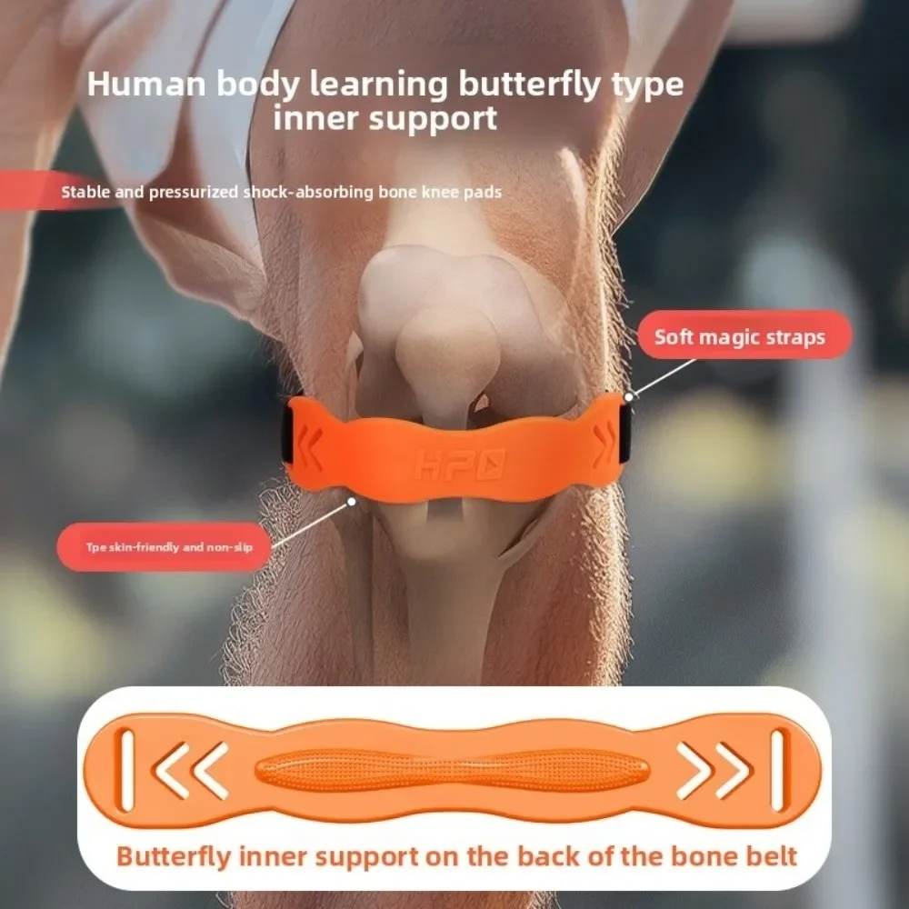 Rodilleras ajustables para tendón de rótula, protección fija, correa Flexible para rodilla de rótula, banda de soporte deportiva de silicona para rodilla