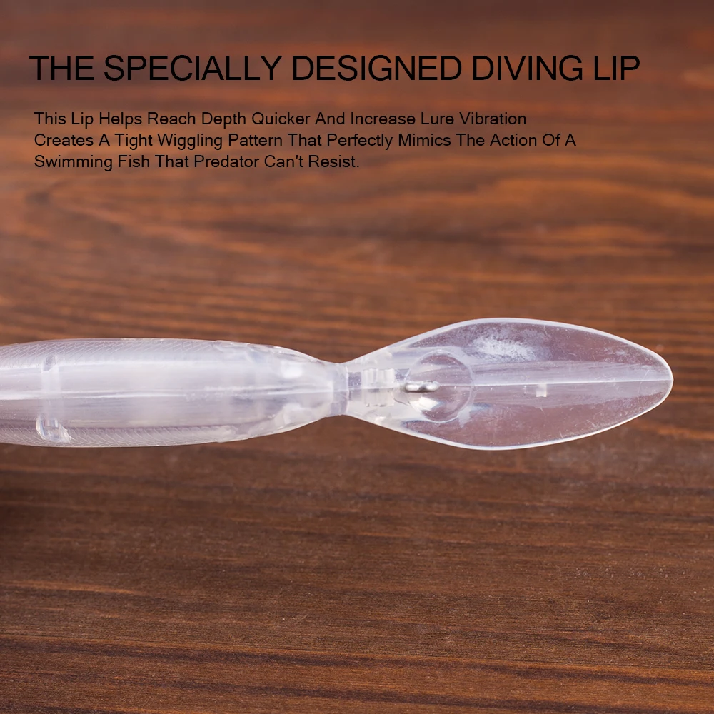 Hanlin Glide Shad Minnow Flotante – Crankbait dureza alta para lubina - imagen 5