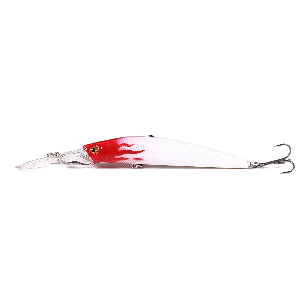 Juego de Señuelos de Pesca de pececillo grande, 10 Uds., 14,5 cm, 14,7g, cebos duros para curricán, Wobblers artificiales para pesca, Lucio, lubina, perca, kit de señuelos - imagen 5
