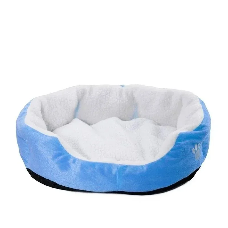 Cama para perros de terciopelo súper suave, estera para mascotas, impermeable y cálida, cama Circular lavable para gatos y perros, suministros para dormir para mascotas - imagen 3