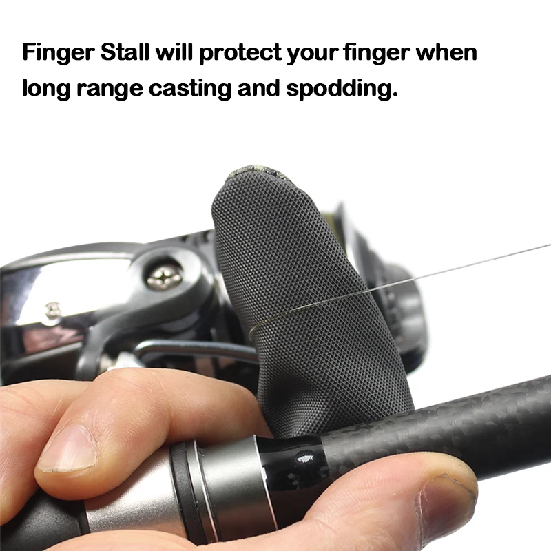 Herramientas de pesca de carpa, puesto de dedo, recubrimiento de neopreno súper cómodo de PVC, sección de dedo resistente al desgaste y antideslizante, 1 ud. - imagen 3