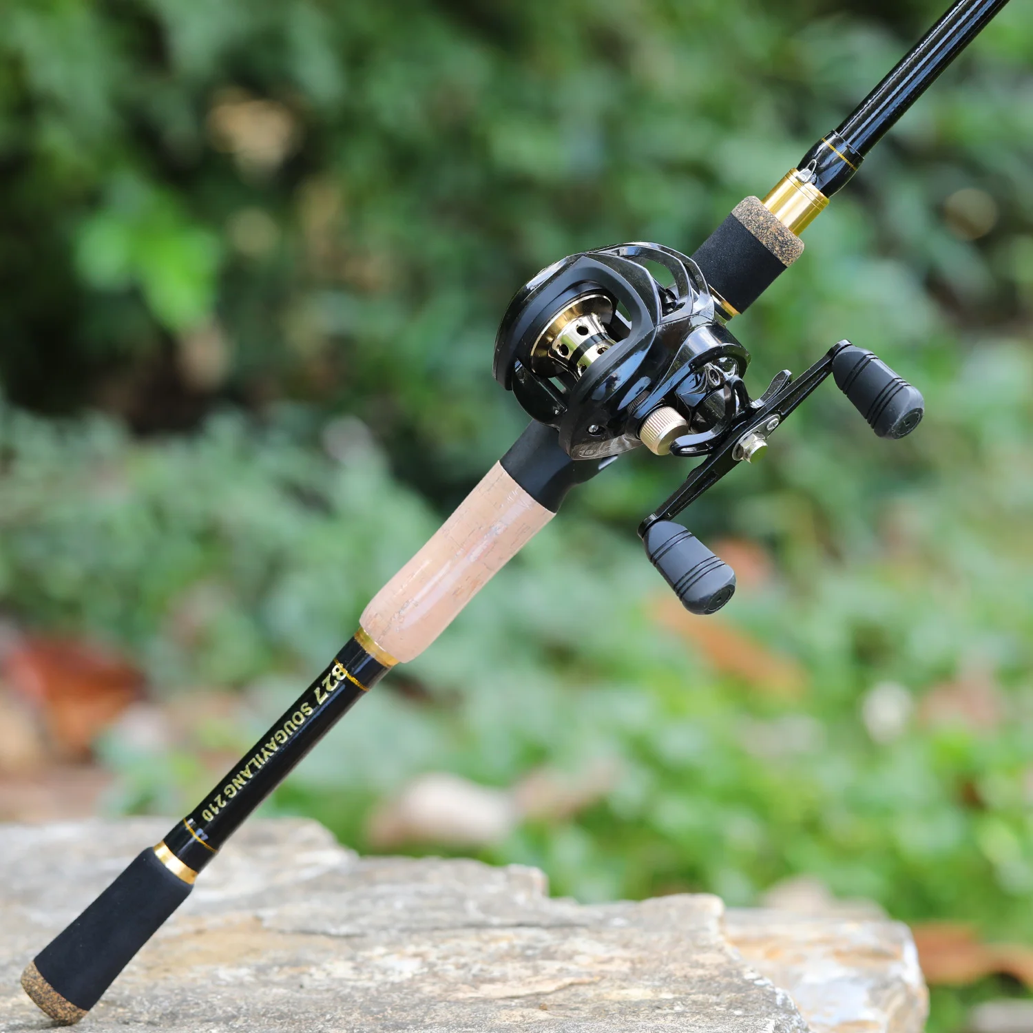 Sougayilang-señuelo de pesca Baitcasting, caña de pescar telescópica giratoria, 15g-25g, aparejos de pesca de fundición de carbono, pesca de carpa de agua dulce - imagen 5