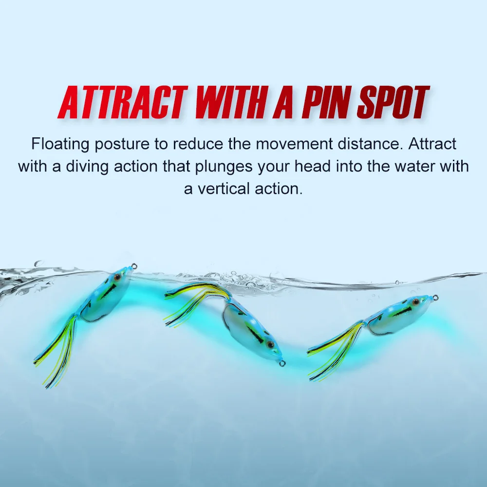 NOEBY-Cebo de silicona de rana Kingkong, señuelo de pesca Topwater, ranas de sapo suave, cuerpo hueco, cebos artificiales, 70mm, 21g - imagen 3