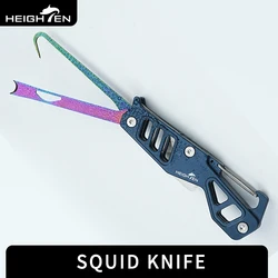 HEIGHTEN Cuchillo paralizante de calamar de pesca con hoja de acero inoxidable