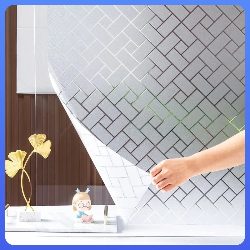 Películas no adhesivas de vidrio decorativo 3D, película de privacidad para ventana, calcomanías de vinilo para vitral, pegatina adhesiva estática para ventana, arcoíris - imagen 5