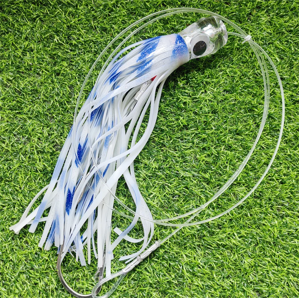 Wahoo-señuelos para pesca en agua salada, anzuelos para pesca de atún en barco de aguas profundas, de 30cm y 175g, para Mahi Leurre Marlin - imagen 4