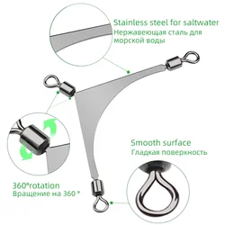 5~10개 낚시용 3방향 스위블 크로스 라인 커넥터 낚시용 롤링 배럴 스위블 T-턴 트리플 스위블 낚시 액세서리 ﻿