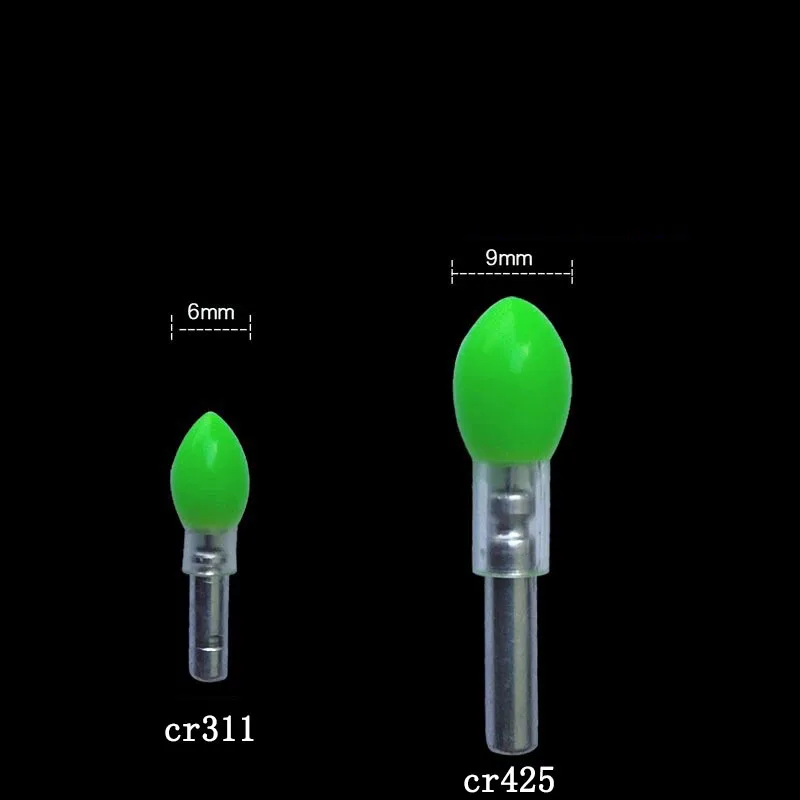 Barra de luz de pesca sin batería, lámpara Led atrayente, accesorio de flotador de pesca Starlight, funciona con CR425/CR311 B627, 20 unidades por lote - imagen 4
