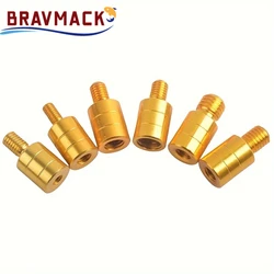 BRAVMACK-conector de cápsula de caña de red de pesca M6/M8/M10/M12, adaptador de cabeza de red de tornillo, piezas de red de aterrizaje de pesca