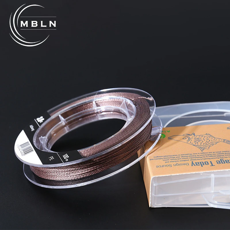 Línea de pesca trenzada de PE MBLN de 40 kg: 4 hebras, 100 m, núcleo de alambre de acero, revestimiento NTC, antienredos, resistente a la abrasión, tamaños 0,6-8,0 - imagen 5