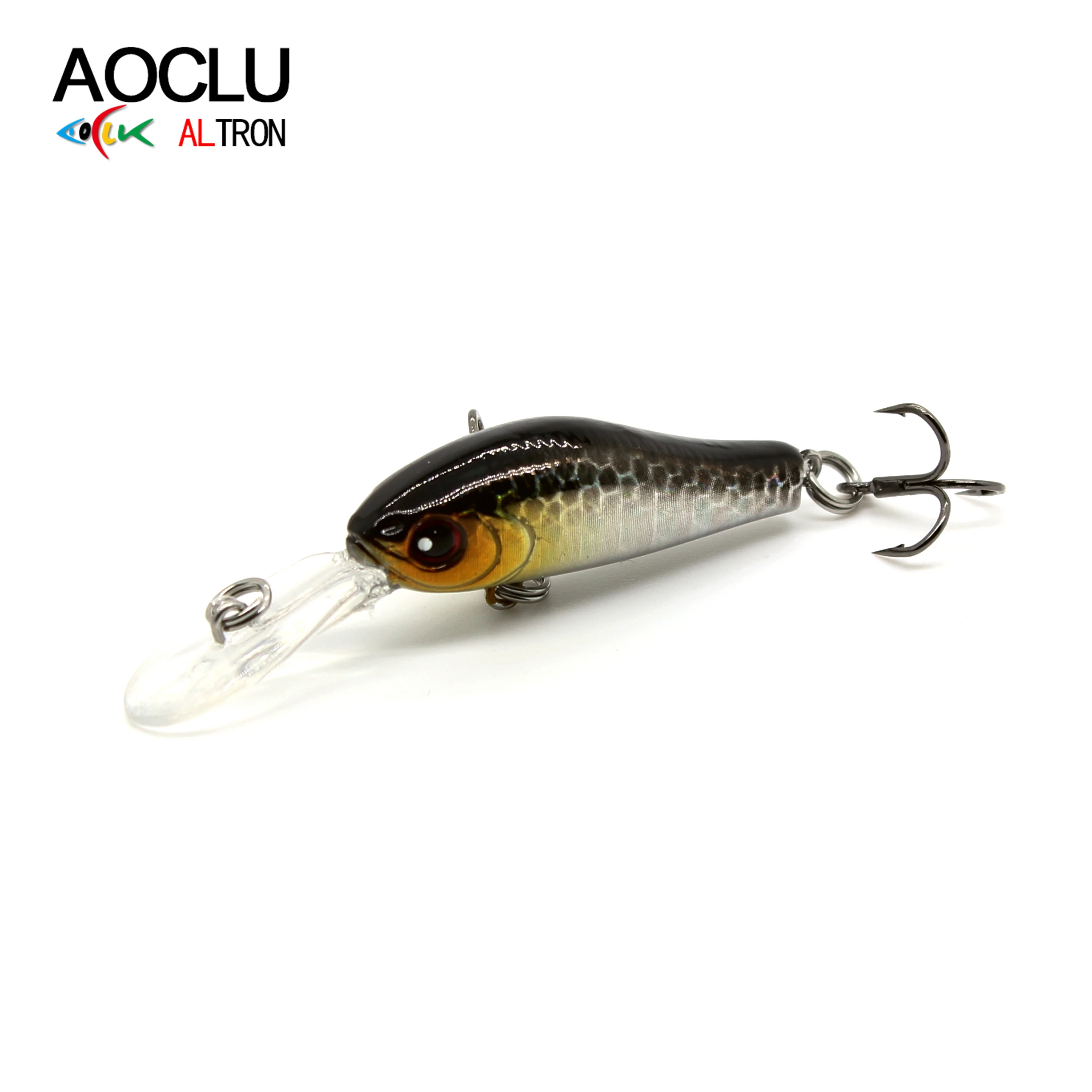 AOCLU-señuelo de pesca de agua salada, cebo duro de 35mm y 2,4g, Minnow, Wobbler Jerkbait, para buceo, 1,2 m, 14 # - imagen 5